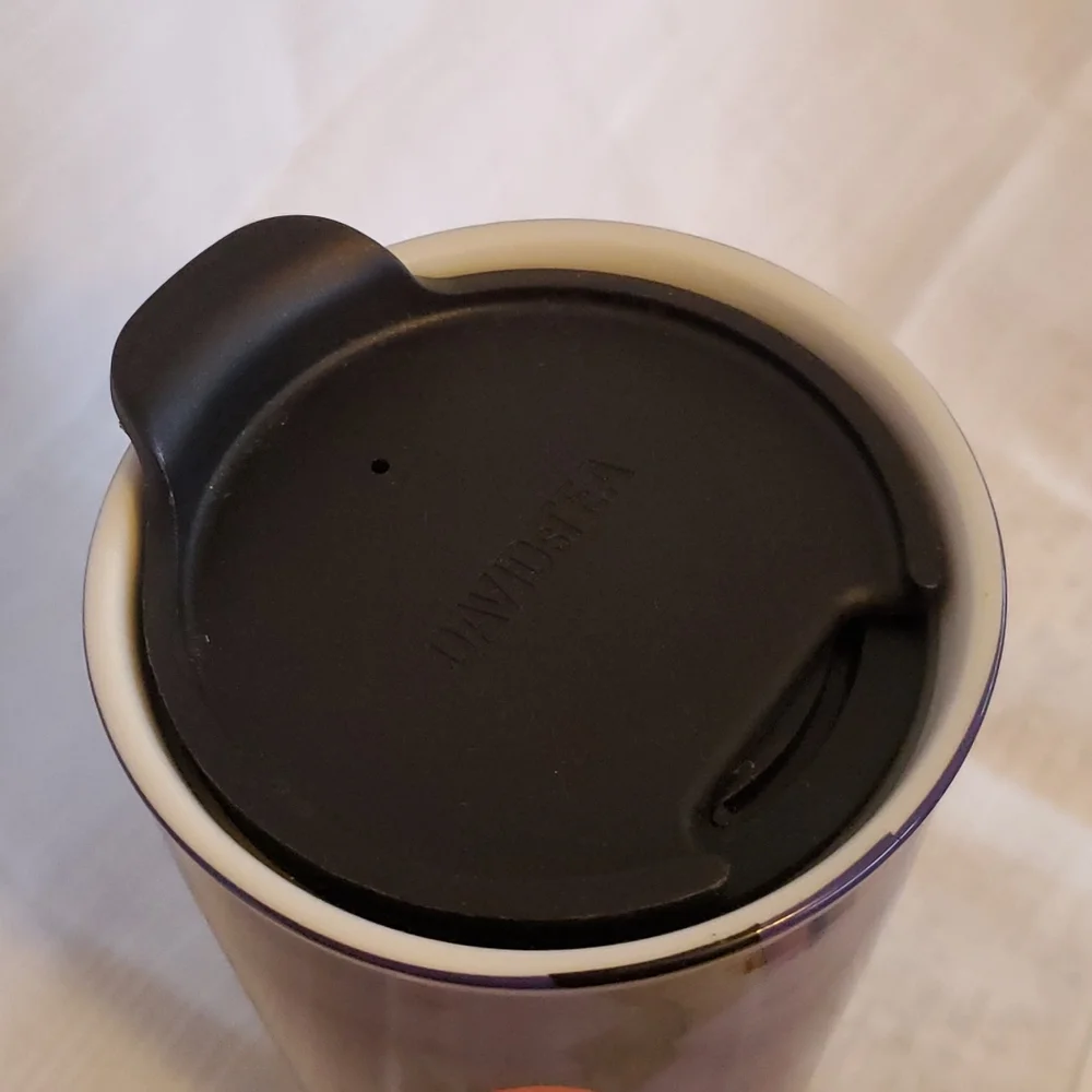 Purple Bat Ceramic Coffee Tea Tumbler